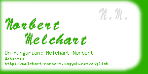 norbert melchart business card